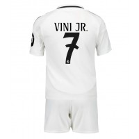 Dres Real Madrid Vinicius Junior #7 Domáci pre deti 2024-25 Krátky Rukáv (+ trenírky)